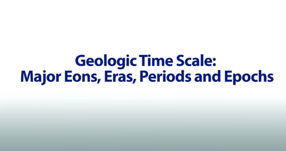 Physics learning_Geologic Time Scale: Major Eons, Eras, Periods and Epochs